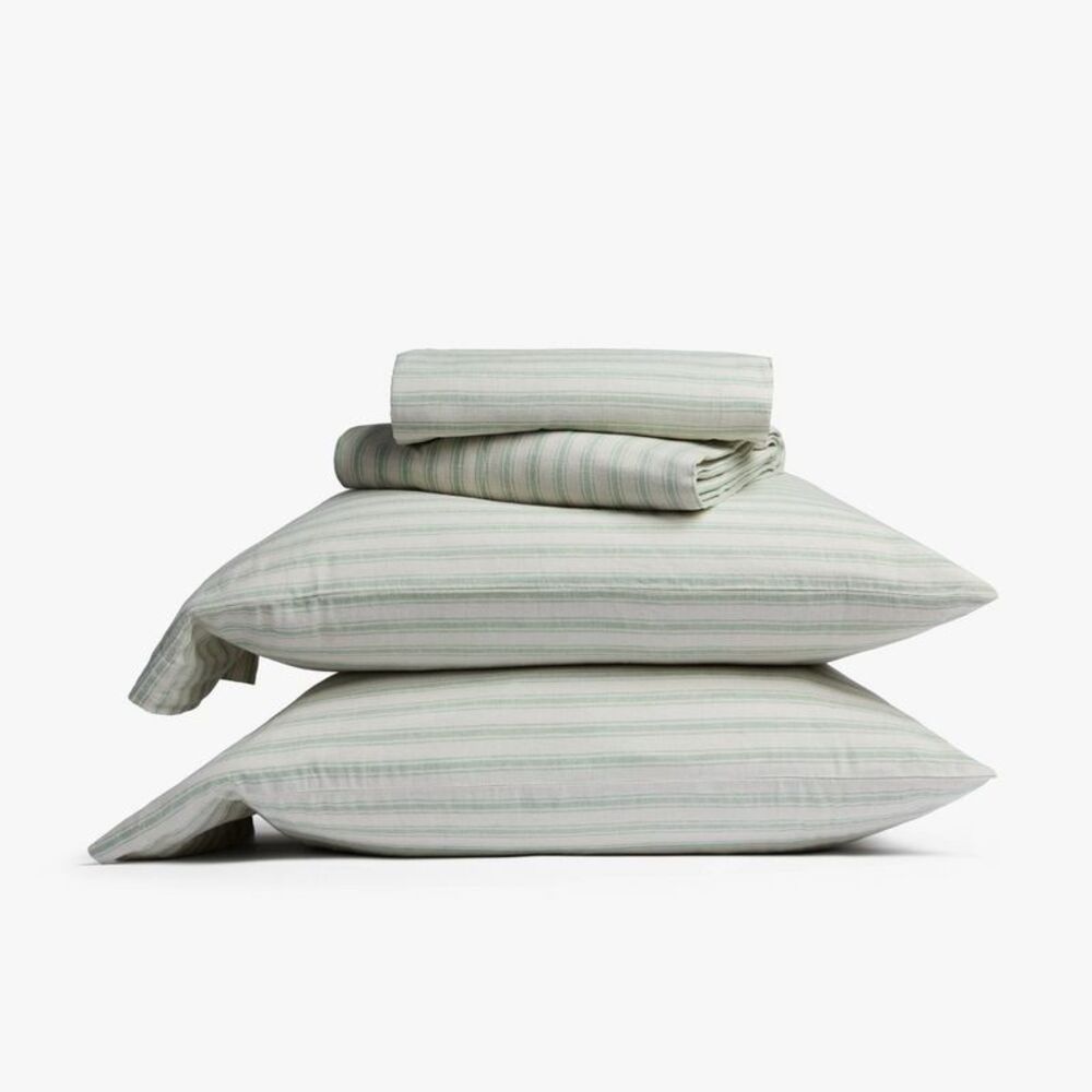 Parachute Sage Stripe Duvet Set